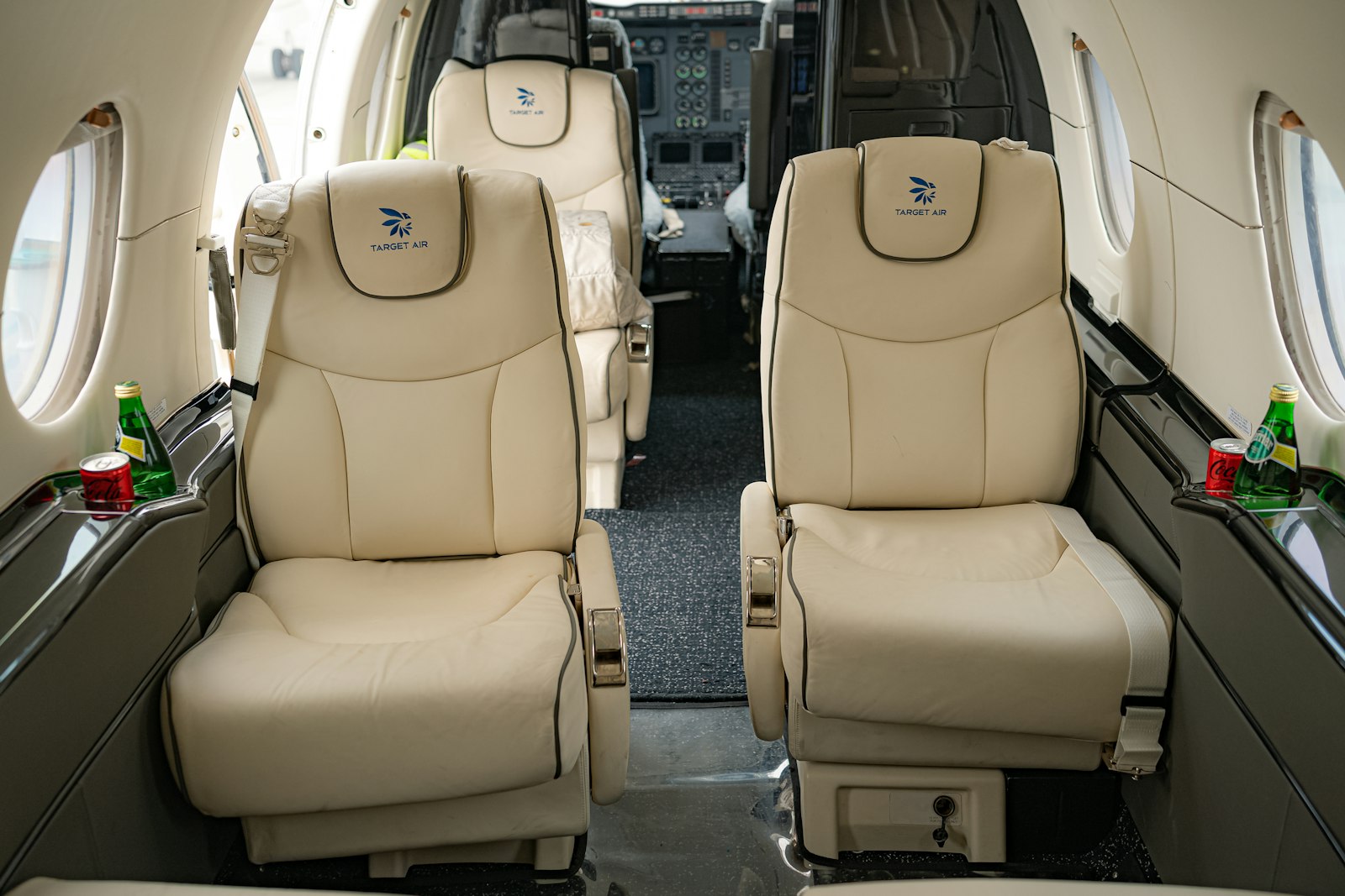 Private jet cabin